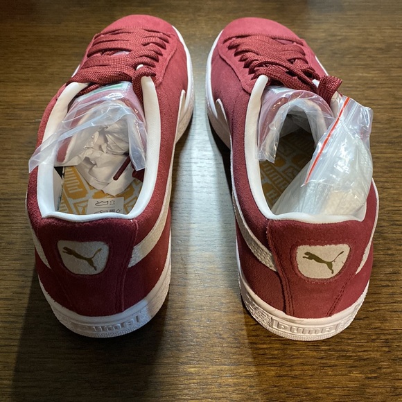 Puma Men’s Suede Classic XXI Sneaker Cabernet-Puma White Size 9 New - Picture 14 of 16